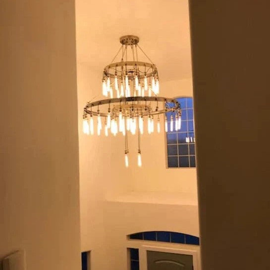 Retro-Inspired Metal Pendant Light Chandelier for Living Room/Bedroom/Staircase/Villa
