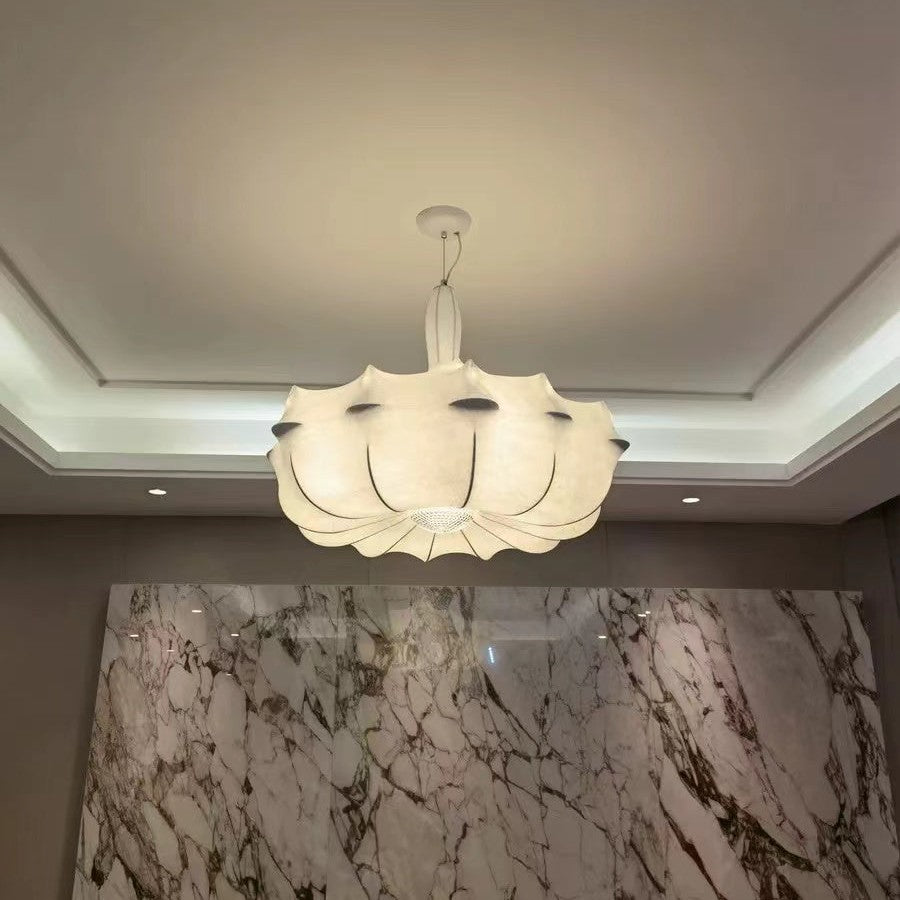 Alien Cloud - French Cream Silk Pendant Chandelier