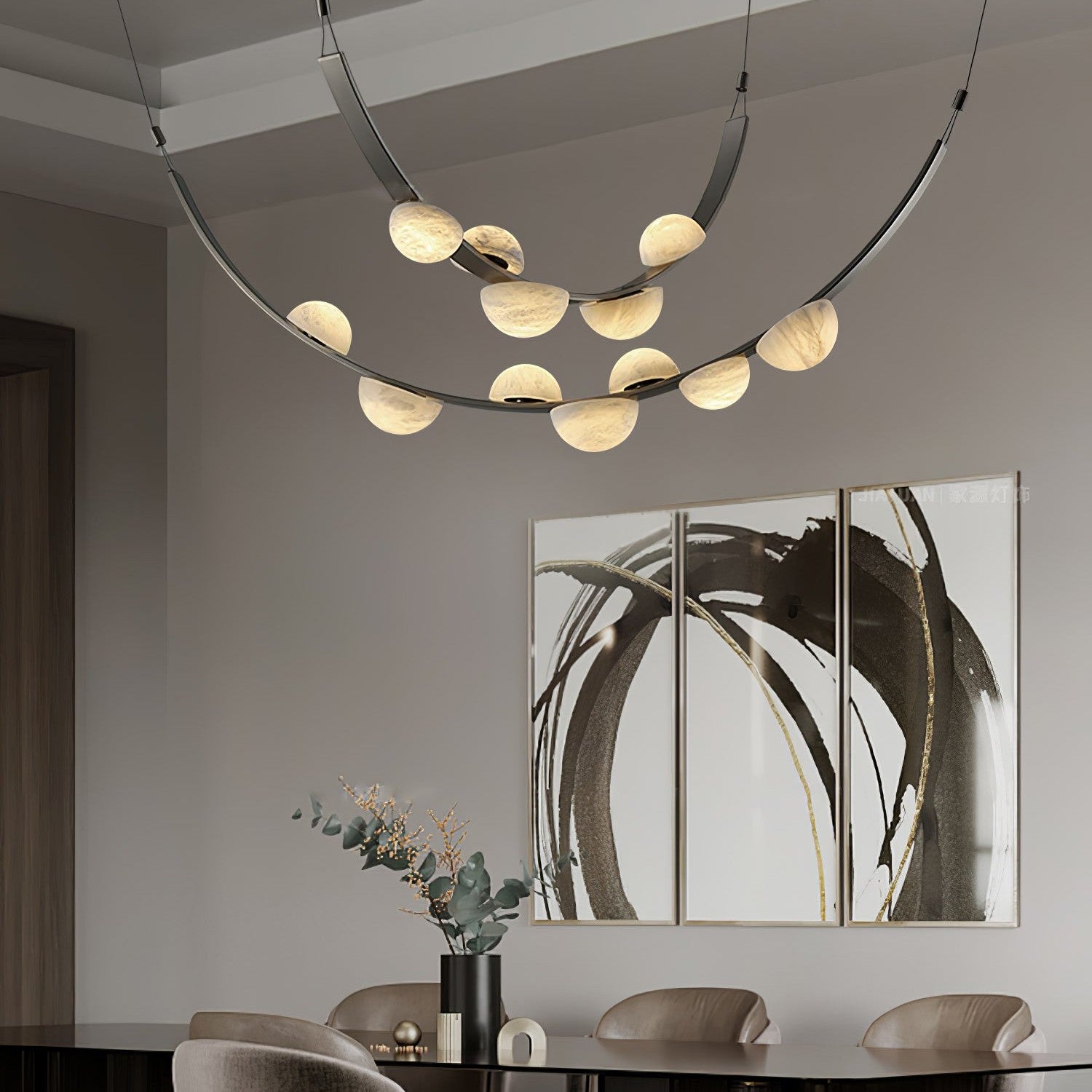 Dew Drops Alabaster Chandelier