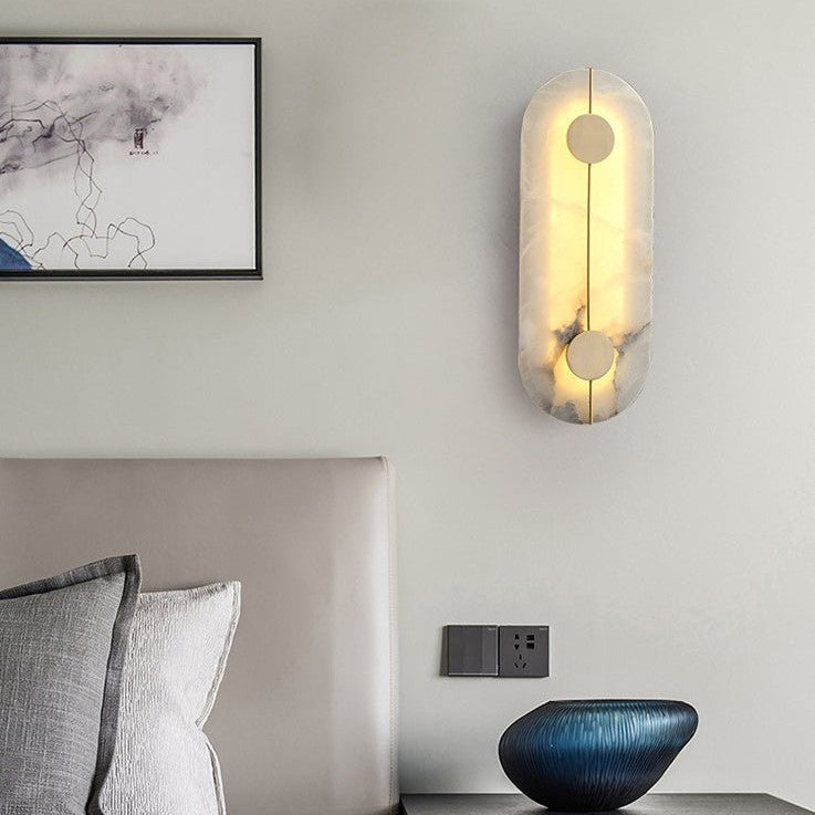 Deniselamp® Creative Marble Wall Lamp in Chinese Style