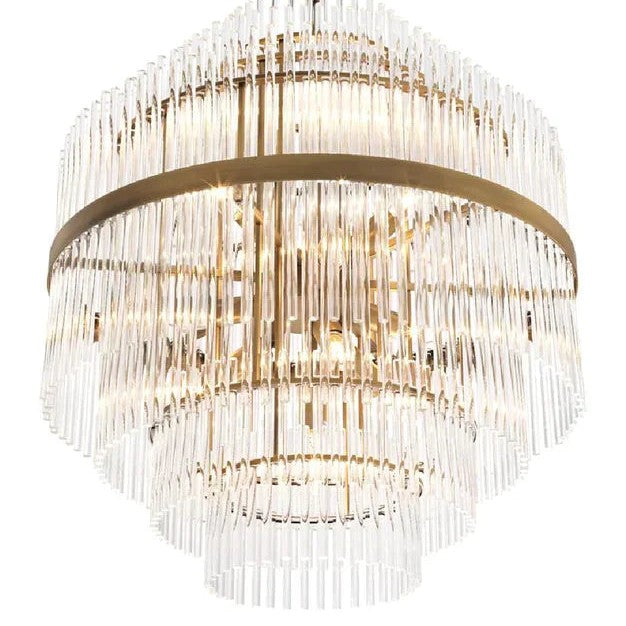 Light Luxury Modern Round Multi-tiered Crystal Chandelier