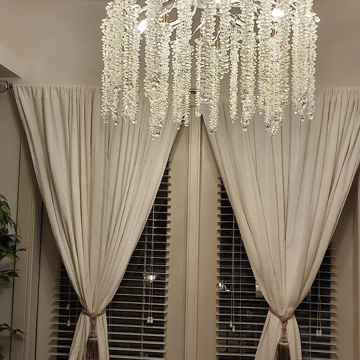 Branch Style Ceiling Light Crystal icicle Chandelier For Dining Table for Modern Home