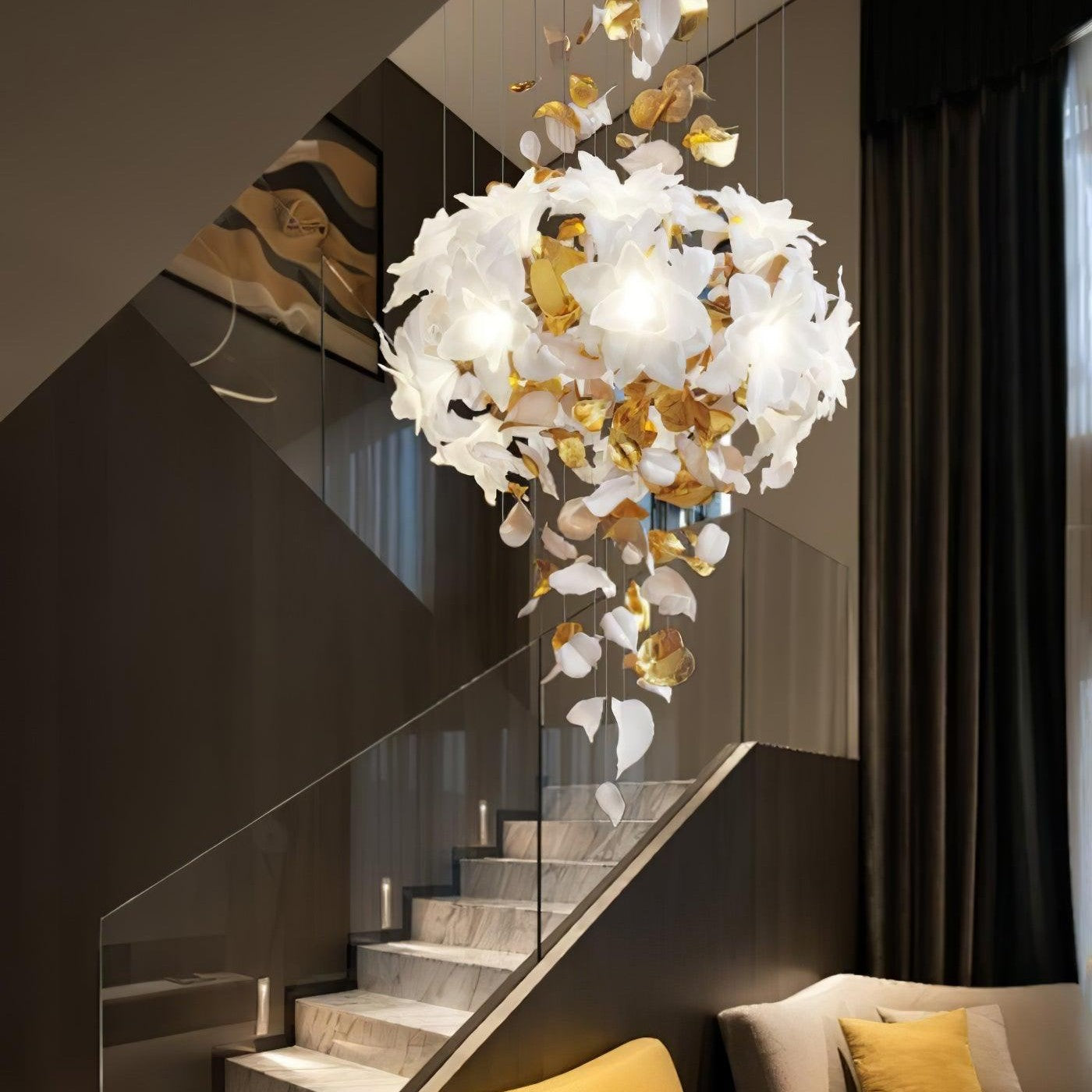 Flying Flowers Fluttering Chandelier