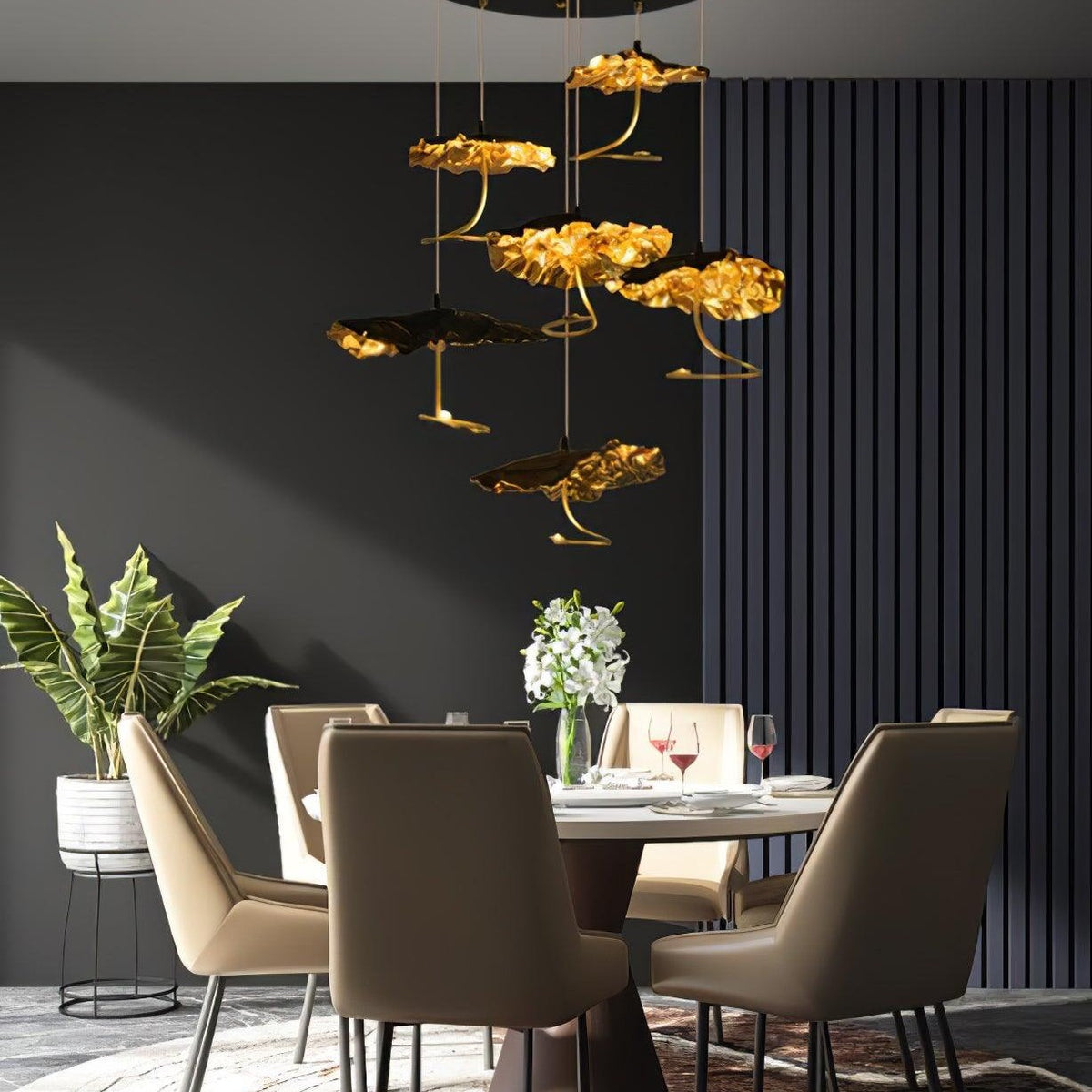 Brass Aviary Constellation Chandelier