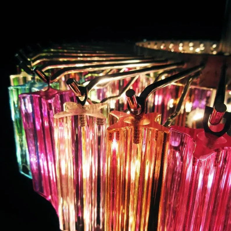 Murano Chandelier – 111 prisms – Multi