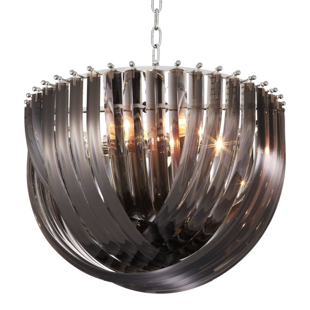 Frostina Lucite Loop Chandelier