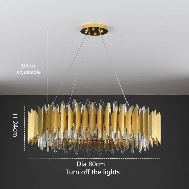 Glacia Halo Crystal Chandelier