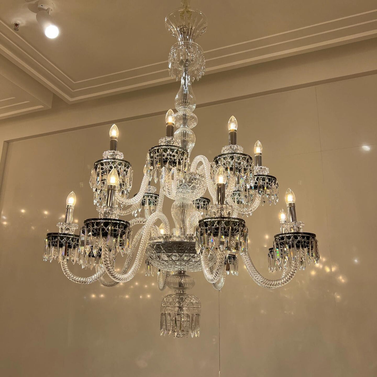 Elegant Crystal Chandelier in Italian Style for Bedroom and Living Room