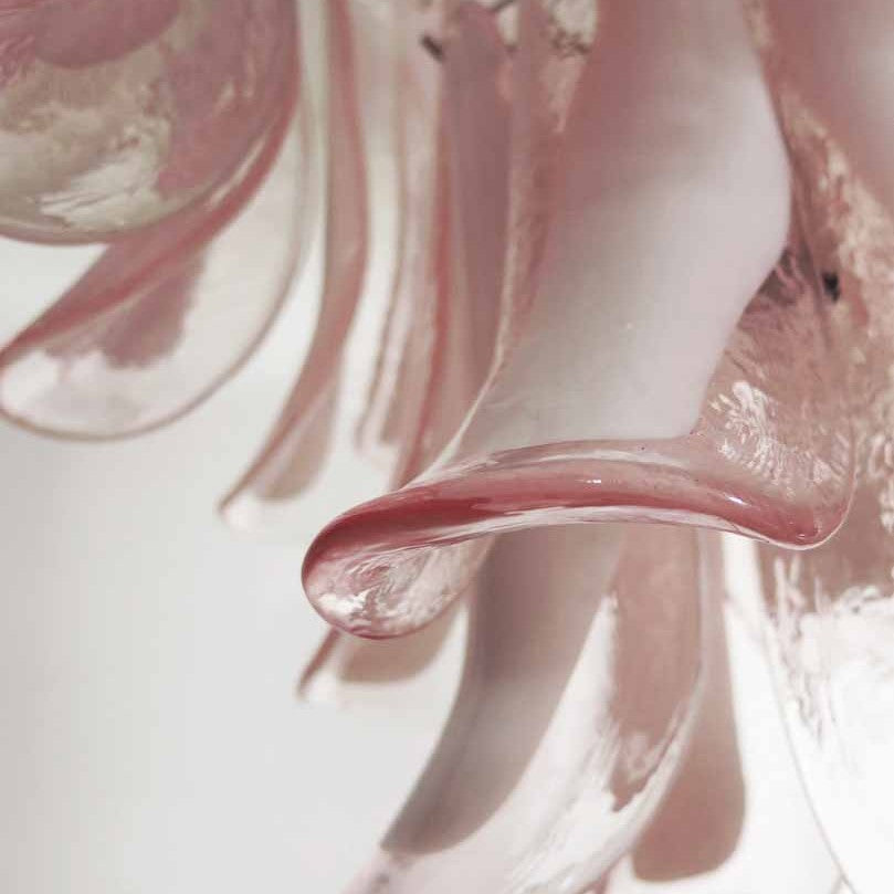 Murano Chandelier – 26 petals – Pink