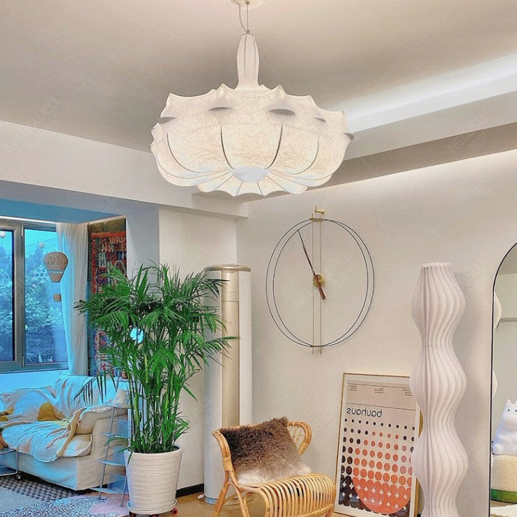 Alien Cloud - French Cream Silk Pendant Chandelier