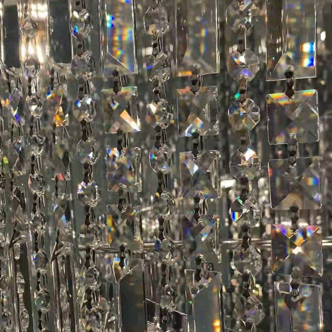 Modern Crystal Tassel Chandelier for Foyer/Staircase