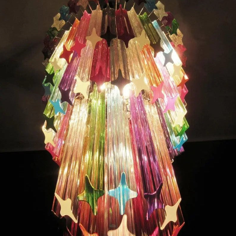 Murano Chandelier – 111 prisms – Multi