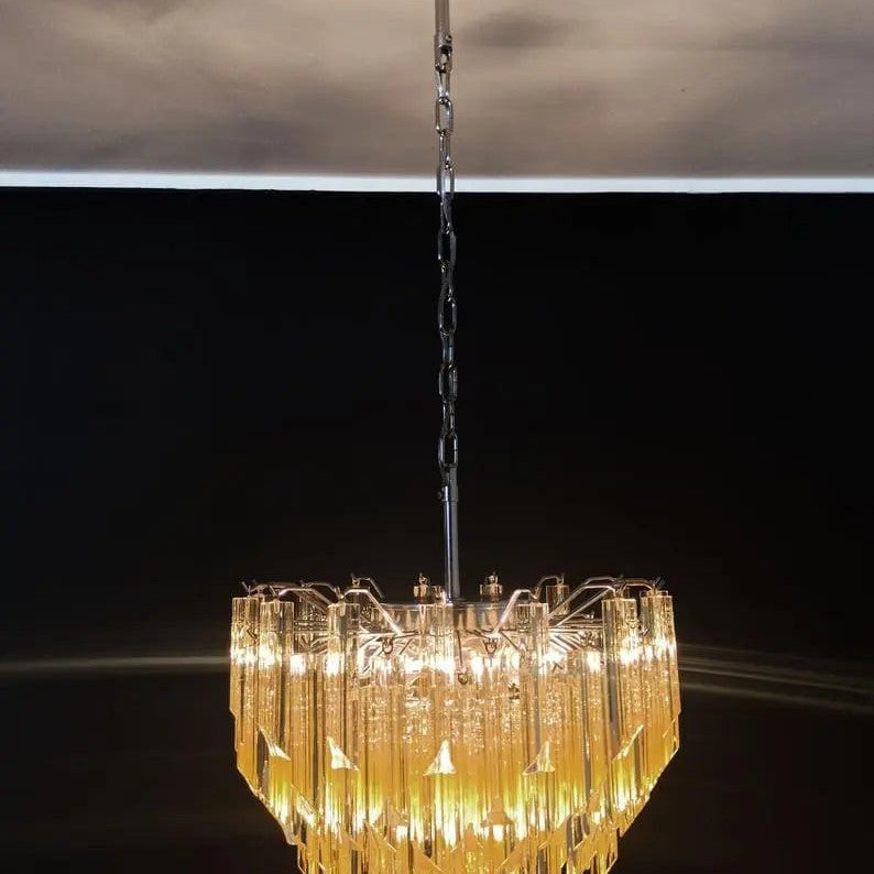 Murano Chandelier – 107 prisms – Yellow