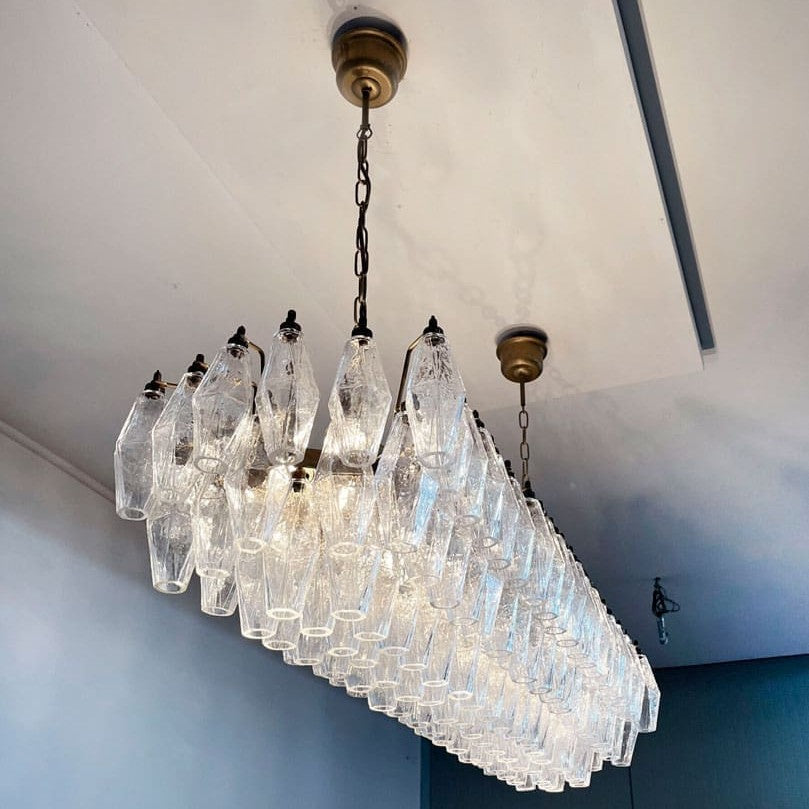 Murano Chandelier – Poliedri – 138 glass
