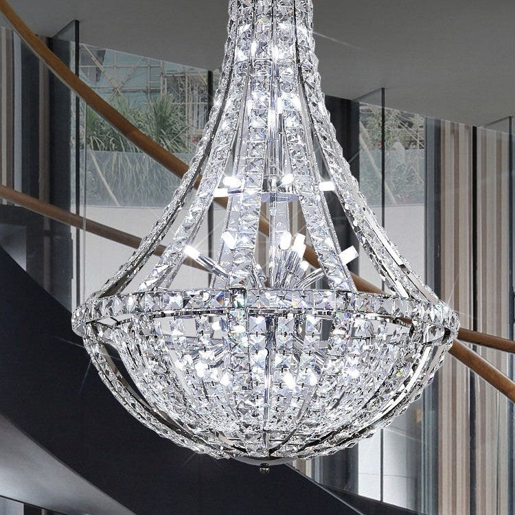 New Extra Large Luxury and Elegant Crystal Chandelier for Living Room/Staircase/Foyer/Villa/Duplex Hall