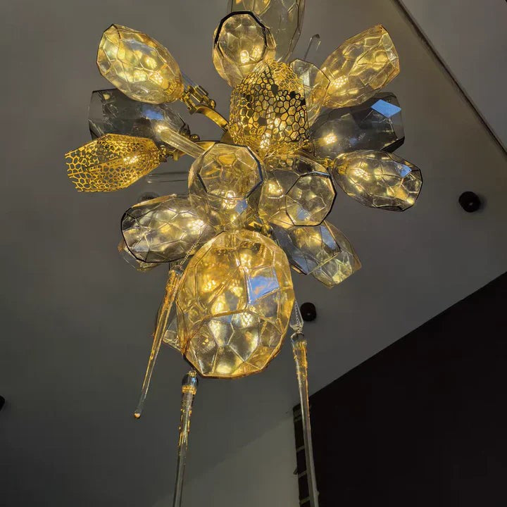Modern Wine Glass Shape Chandelier Italian Light Luxury Light Fixture for Dining Room/Living Room