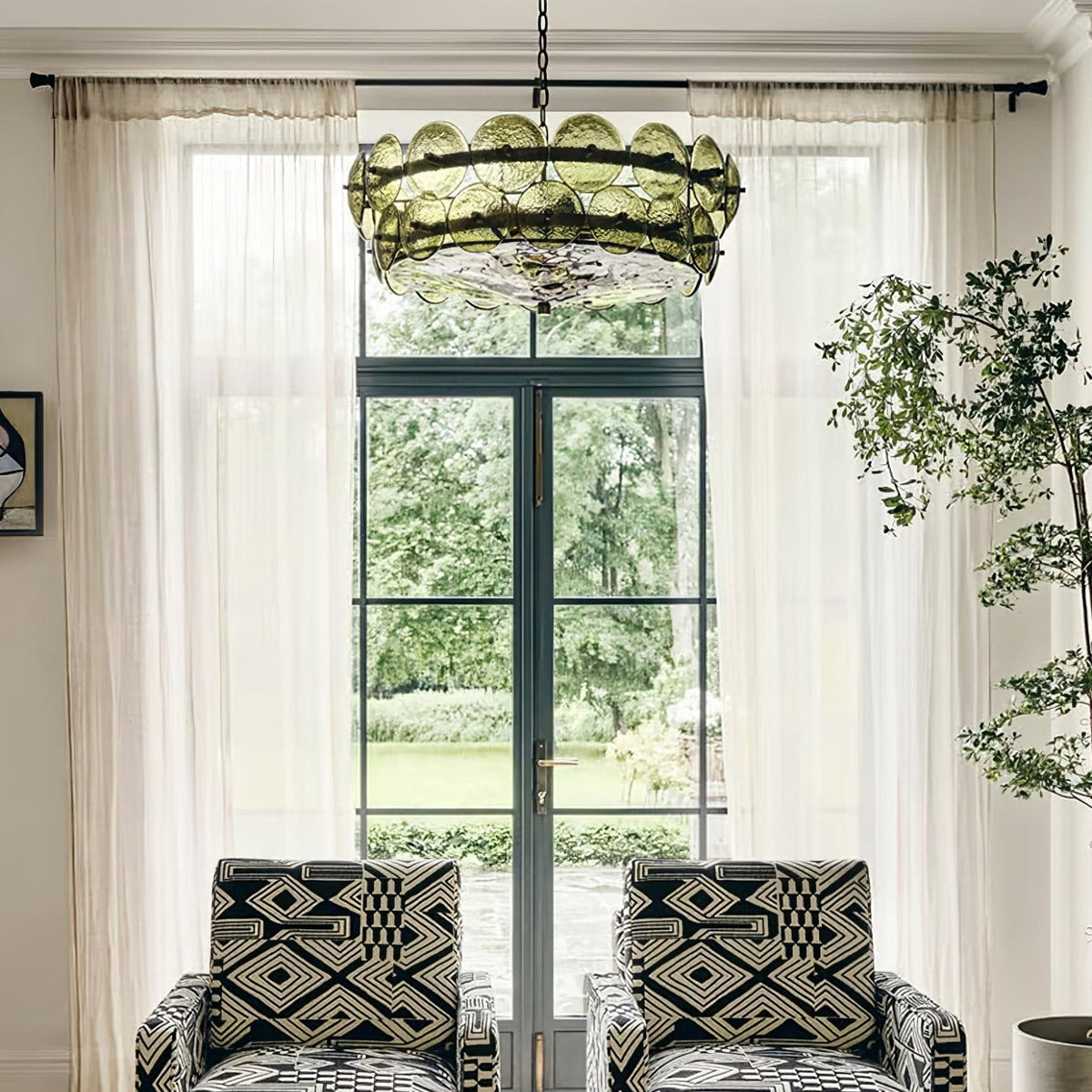 Solaris Disc Murano Chandelier