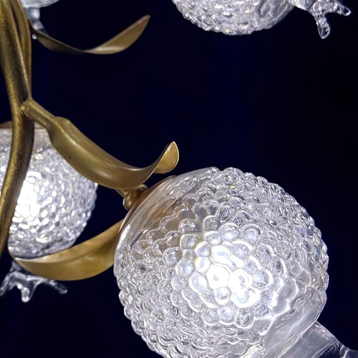 Pomegranate Brass Branch Chandelier