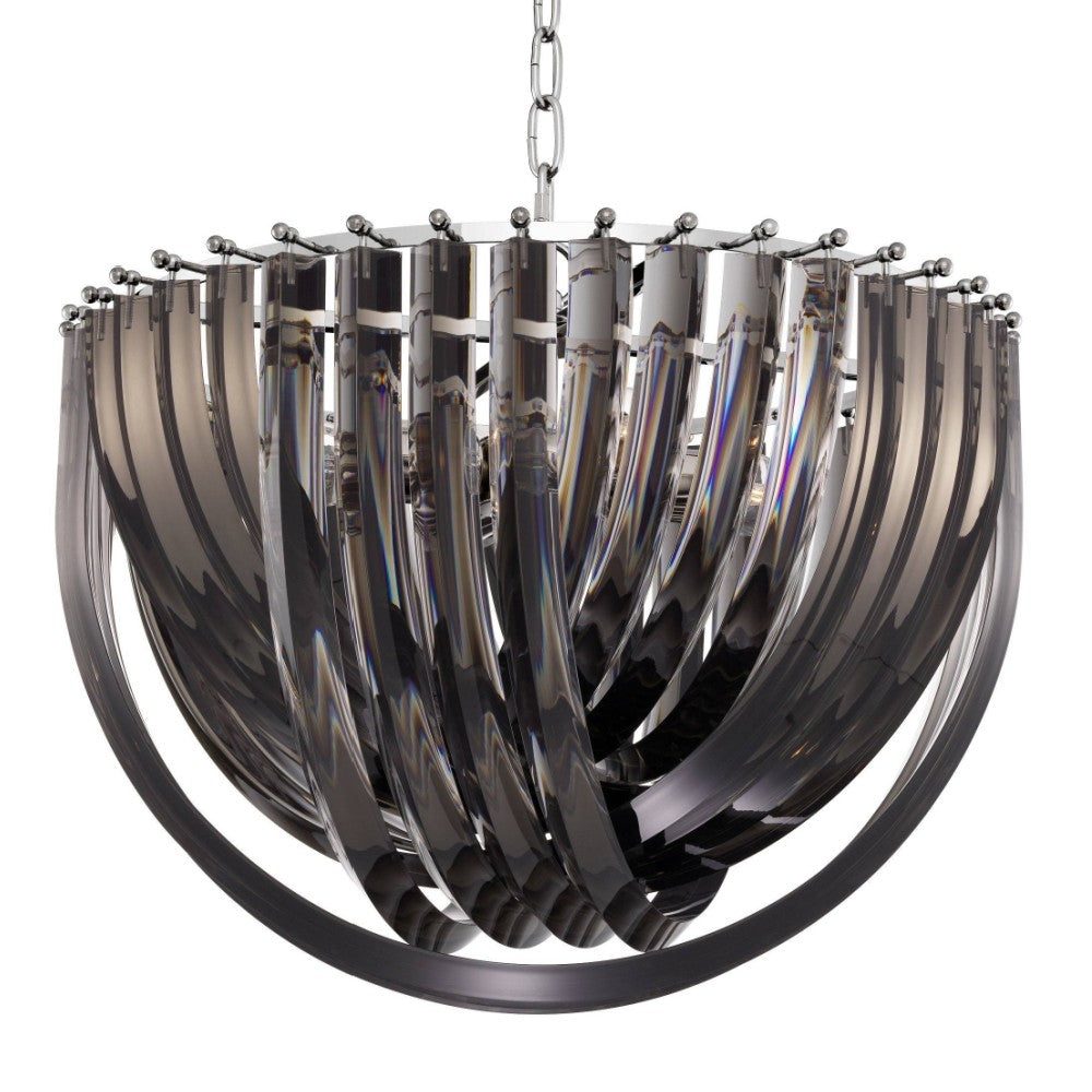 Frostina Lucite Loop Chandelier
