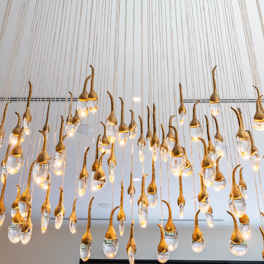 Modern Creative Seed Crystal Chandelier for Dining Room