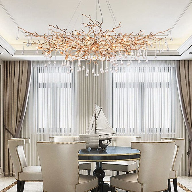 Doris Branch Crystal Chandelier Light