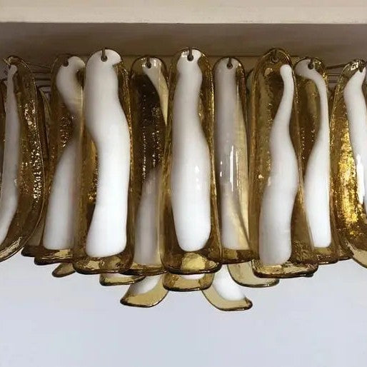 Murano Chandelier – 64 petals – Caramel