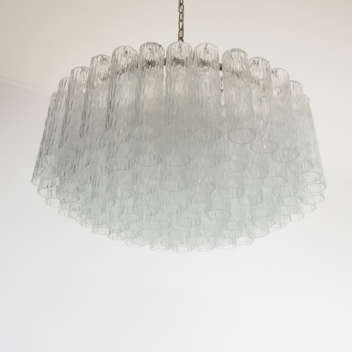 Murano Chandelier – 101 Tuber – Textured – Transparent