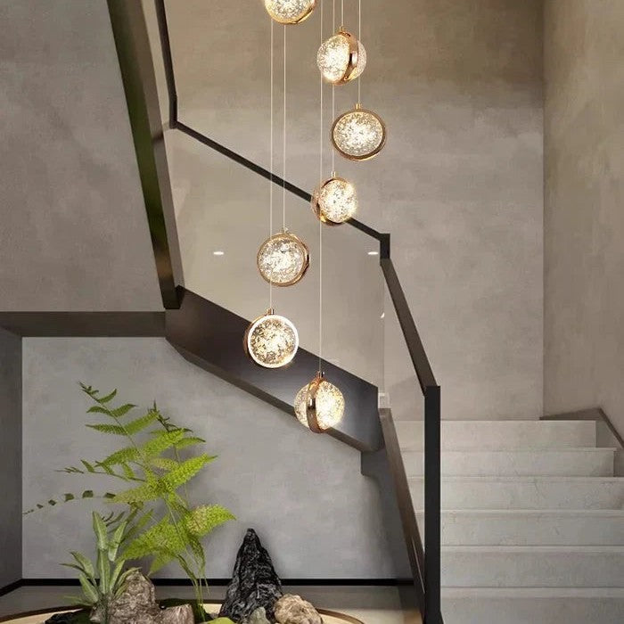 Modern Luxury Long Chandelier for Loft and Villa Spaces
