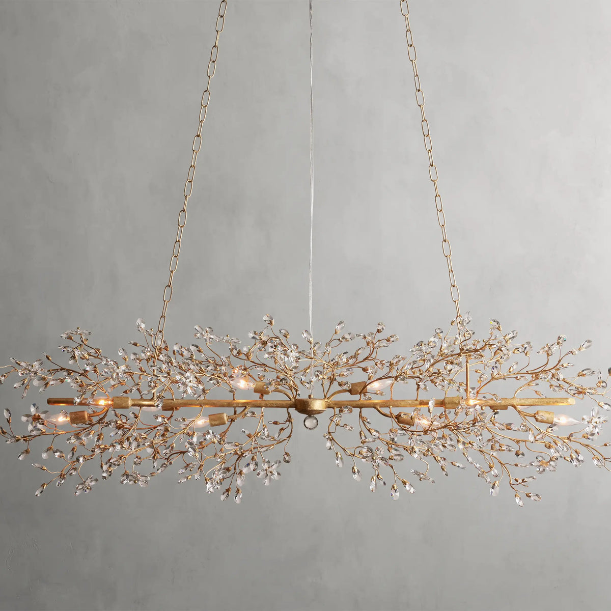 Linear Crystal Chandelier