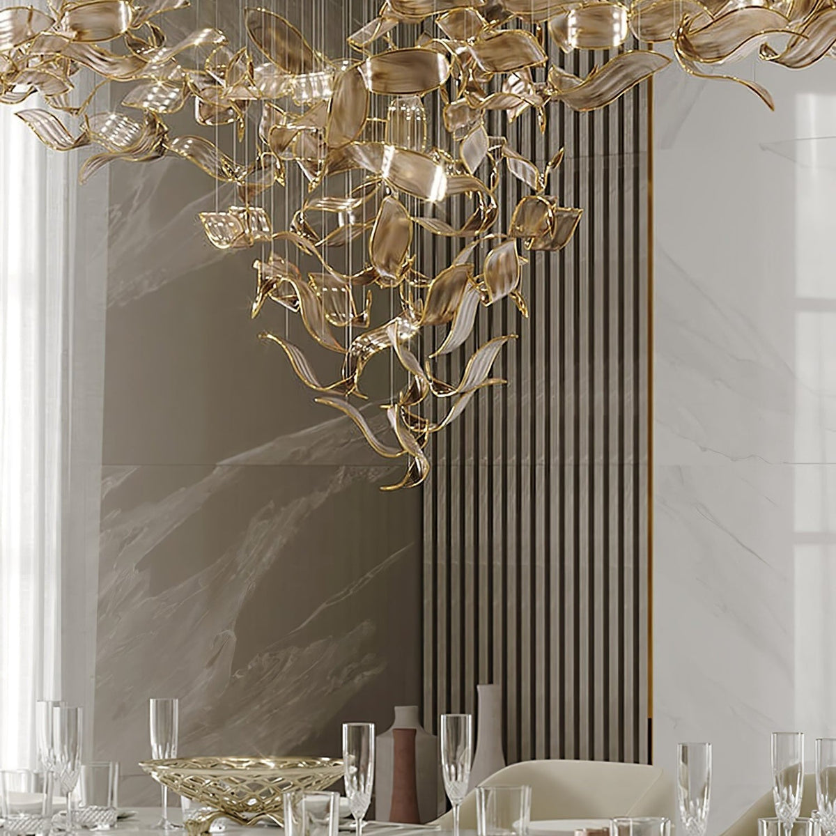 Fluttering Leaves Chandelier