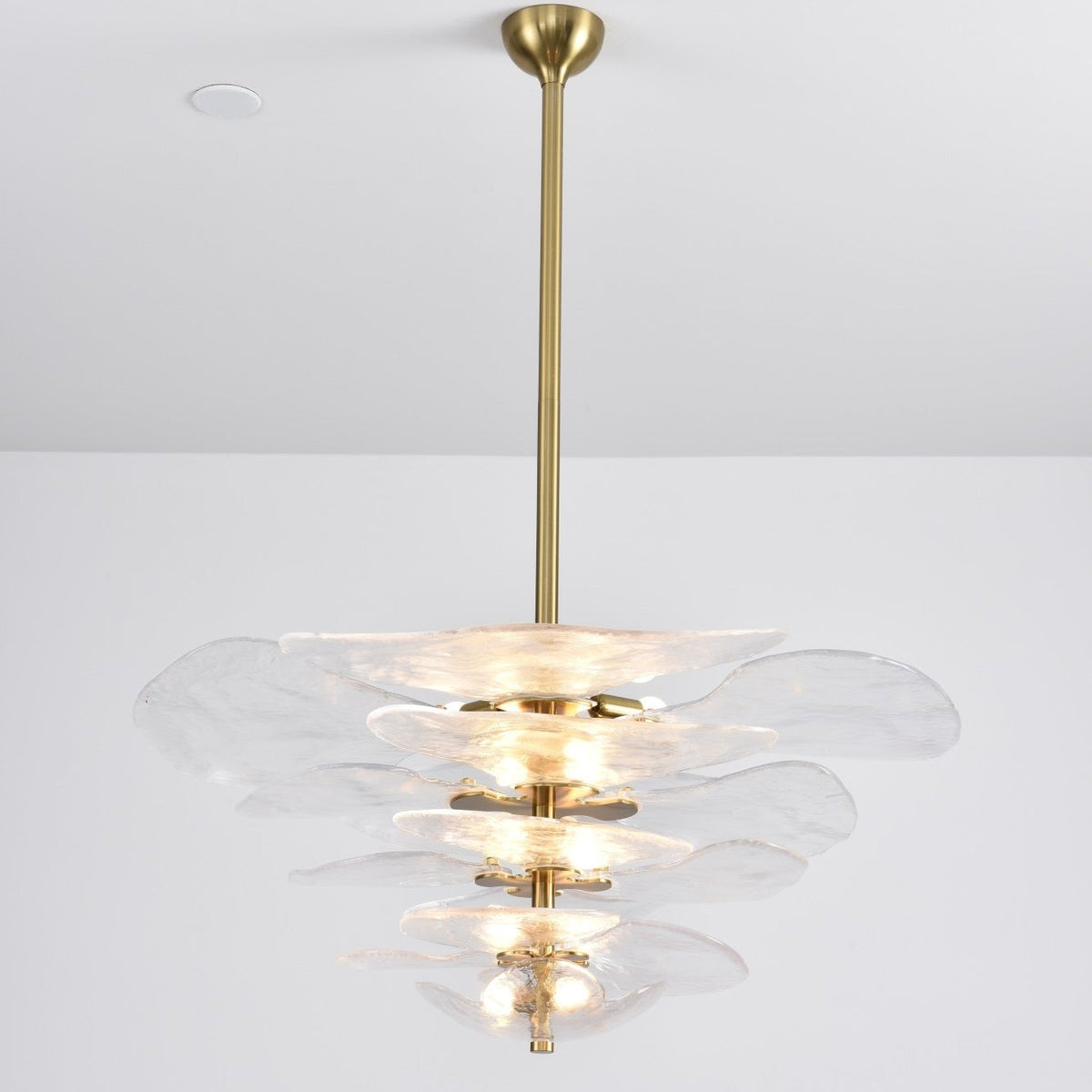 Petals Gold Murano Chandelier