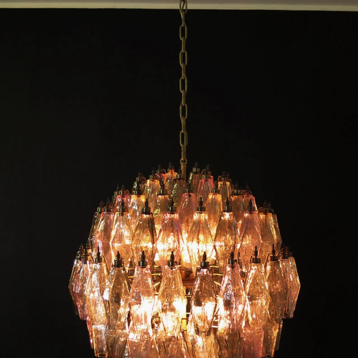 Murano Chandelier – Poliedri – 140 glass – Multi