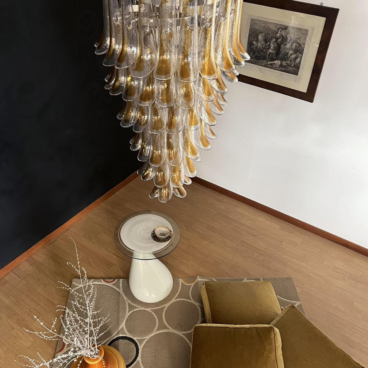 Marigold Glass Chandelier