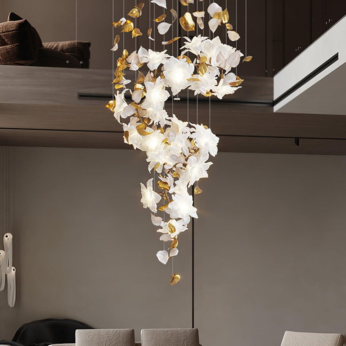 Flying Flowers Fluttering Chandelier