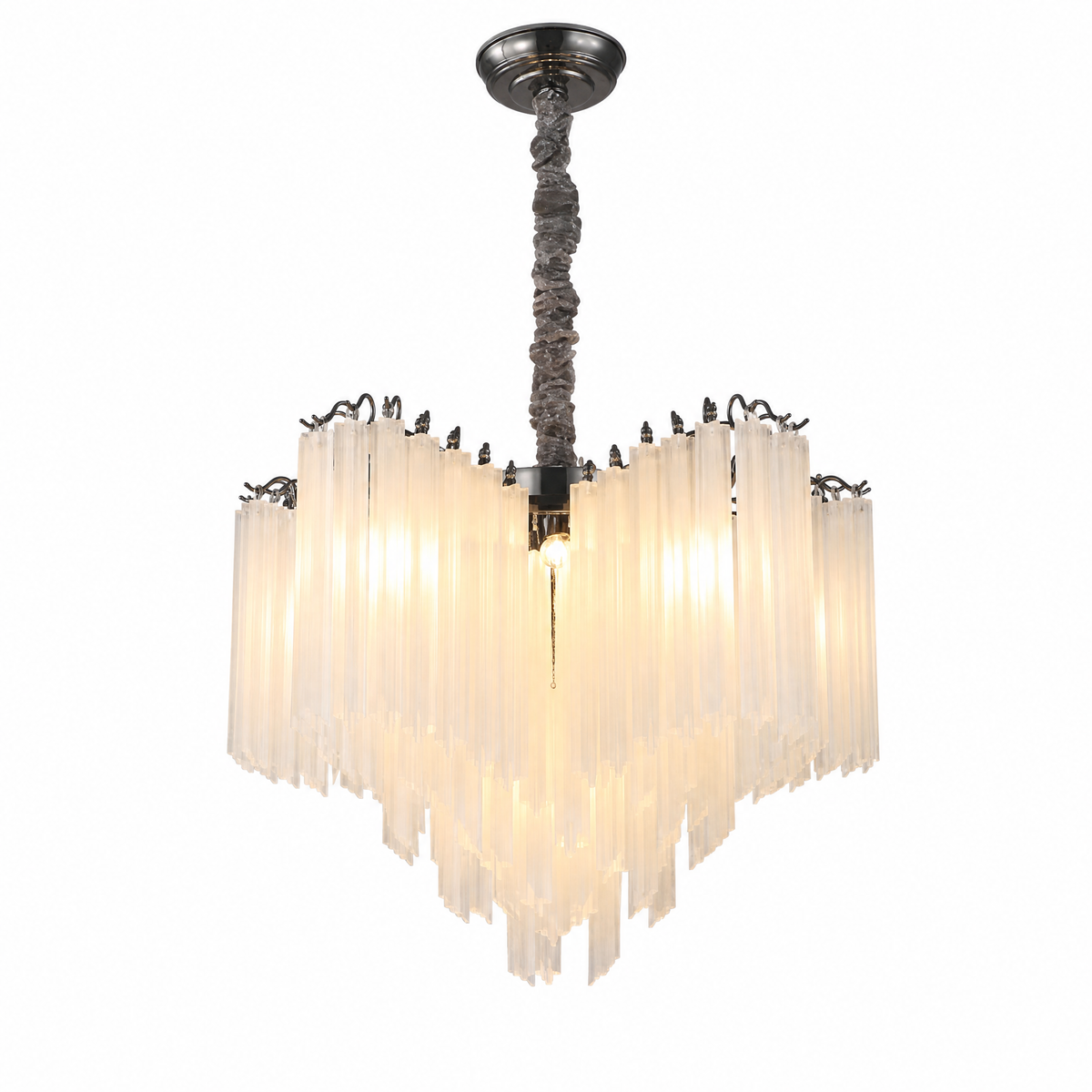 Glass Rod Chandelier