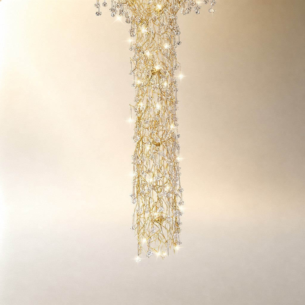 Tree Branch Staircase Chandelier