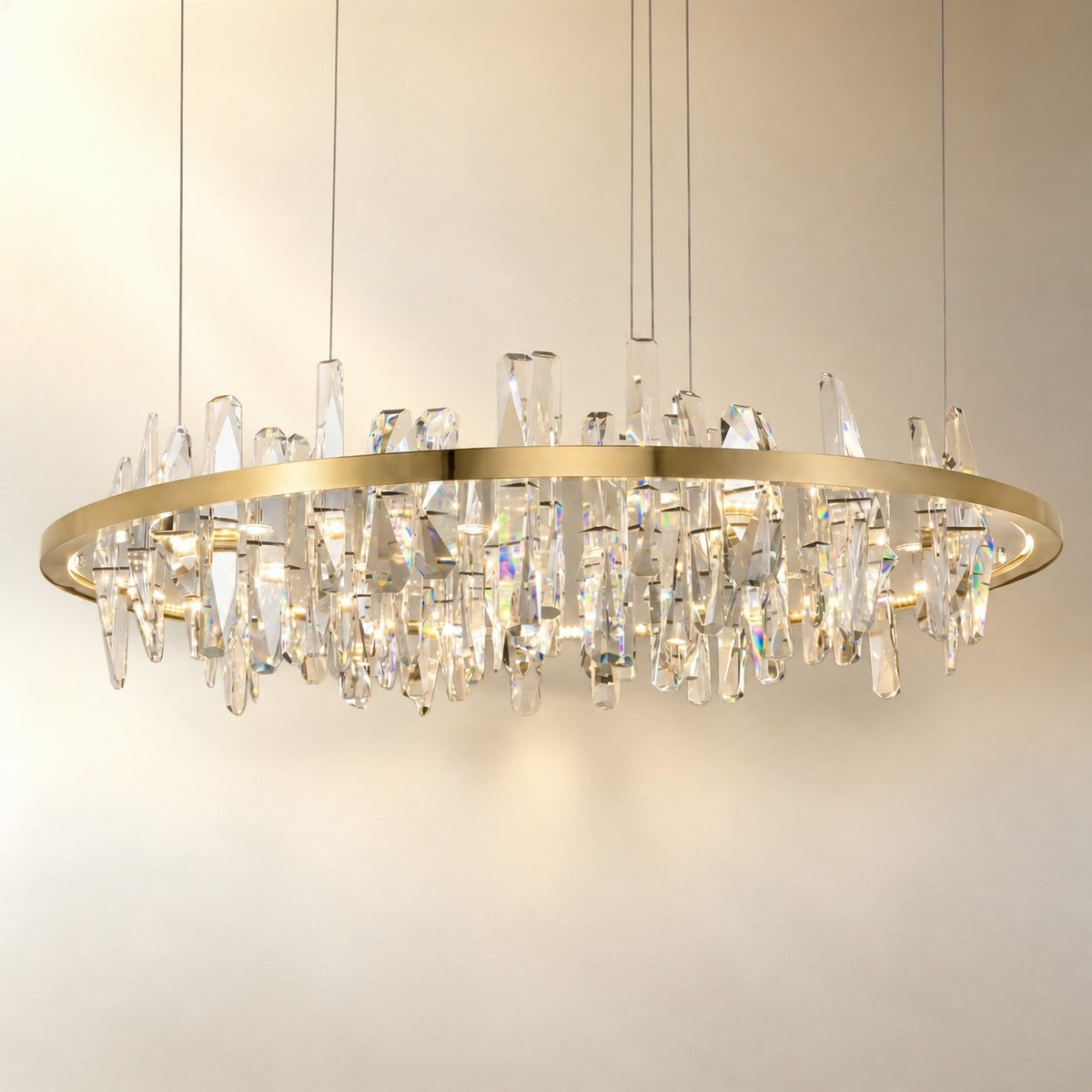 Ulior Round Crystal Pendant Light