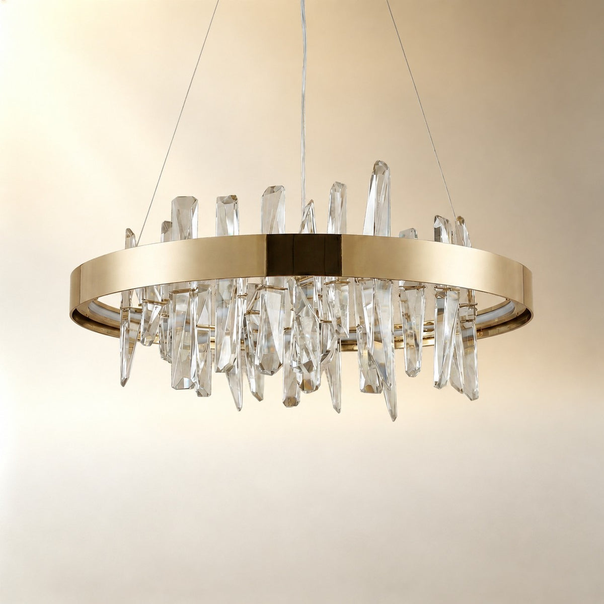 Ulior Round Crystal Pendant Light