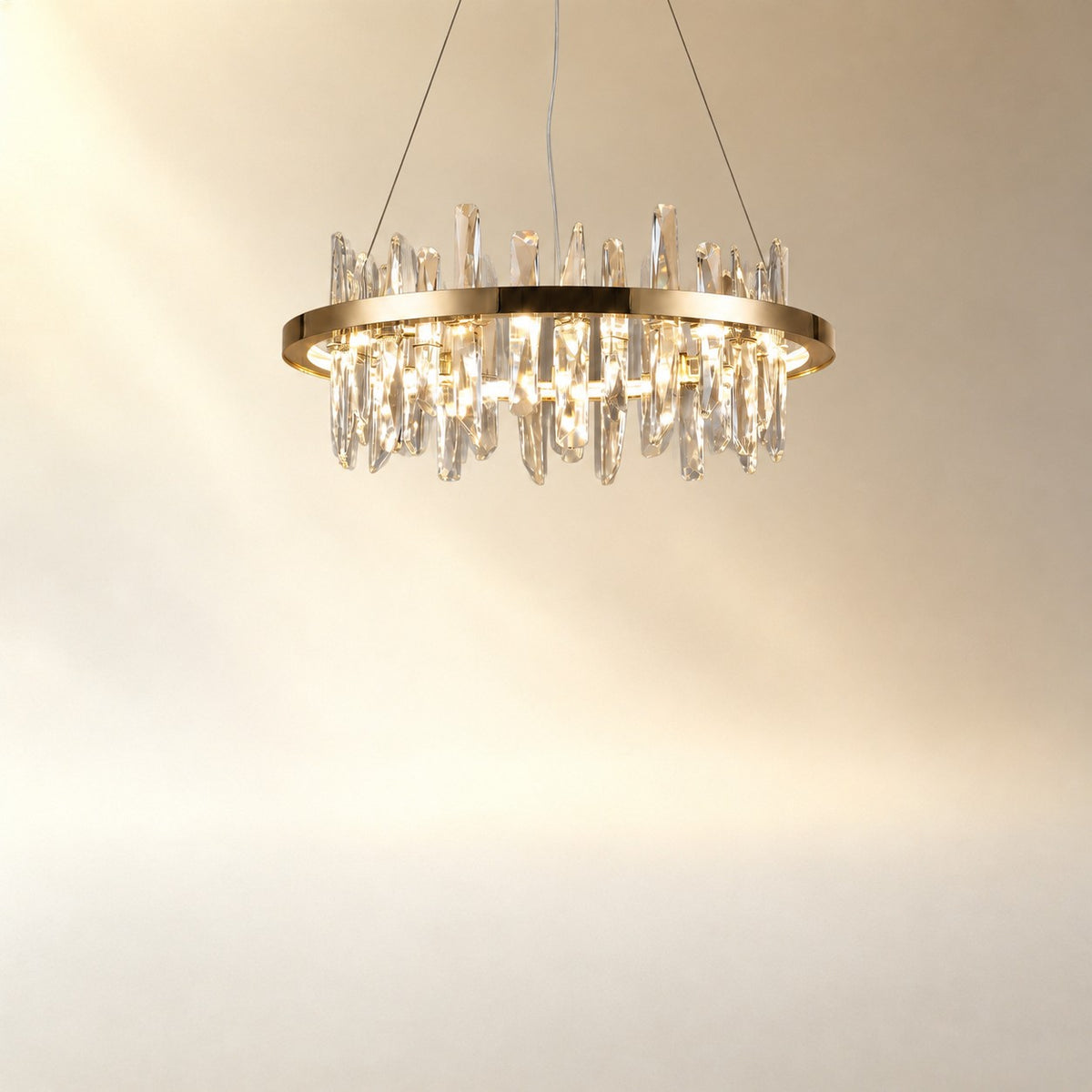 Ulior Round Crystal Pendant Light
