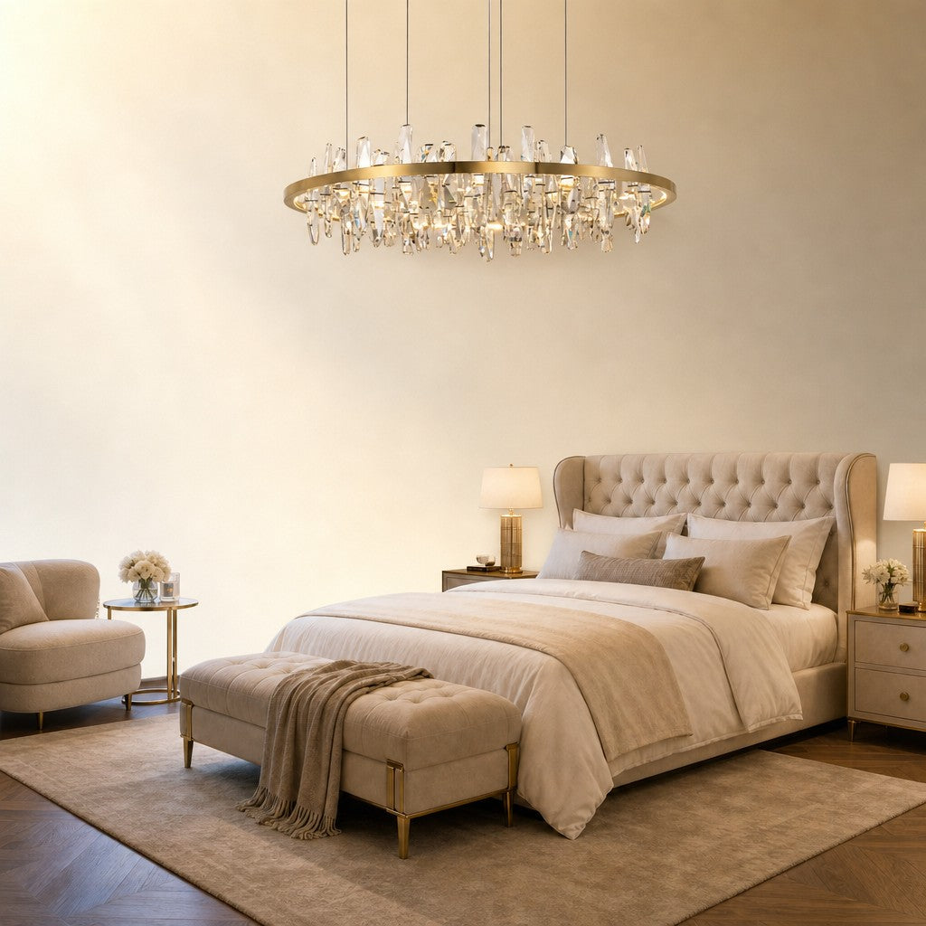 Ulior Round Crystal Pendant Light
