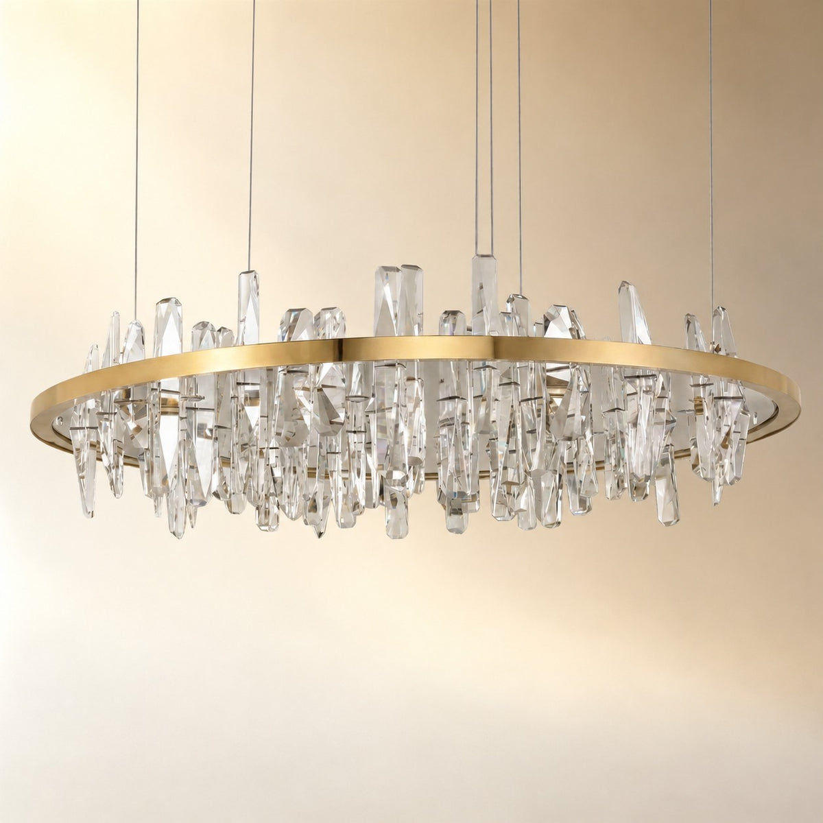 Ulior Round Crystal Pendant Light