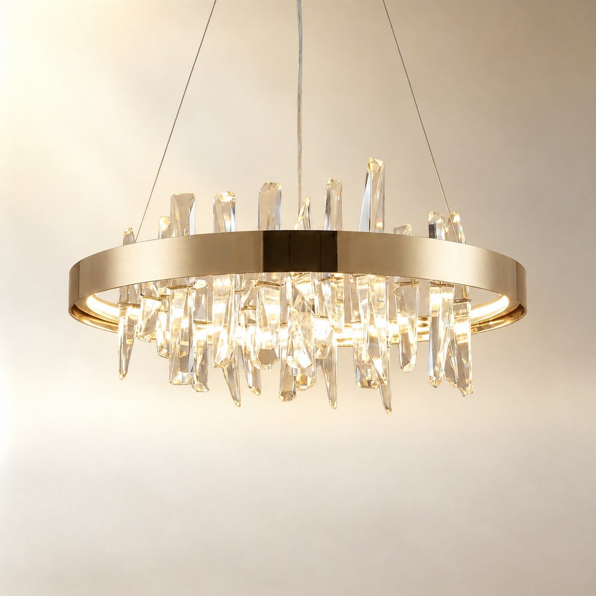 Ulior Round Crystal Pendant Light