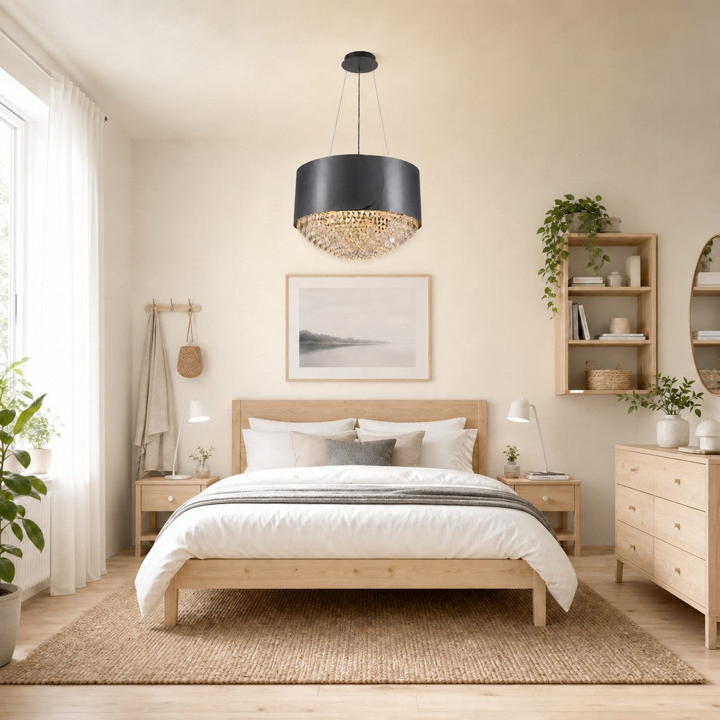 Valrin Crystal Pendant Light 28"