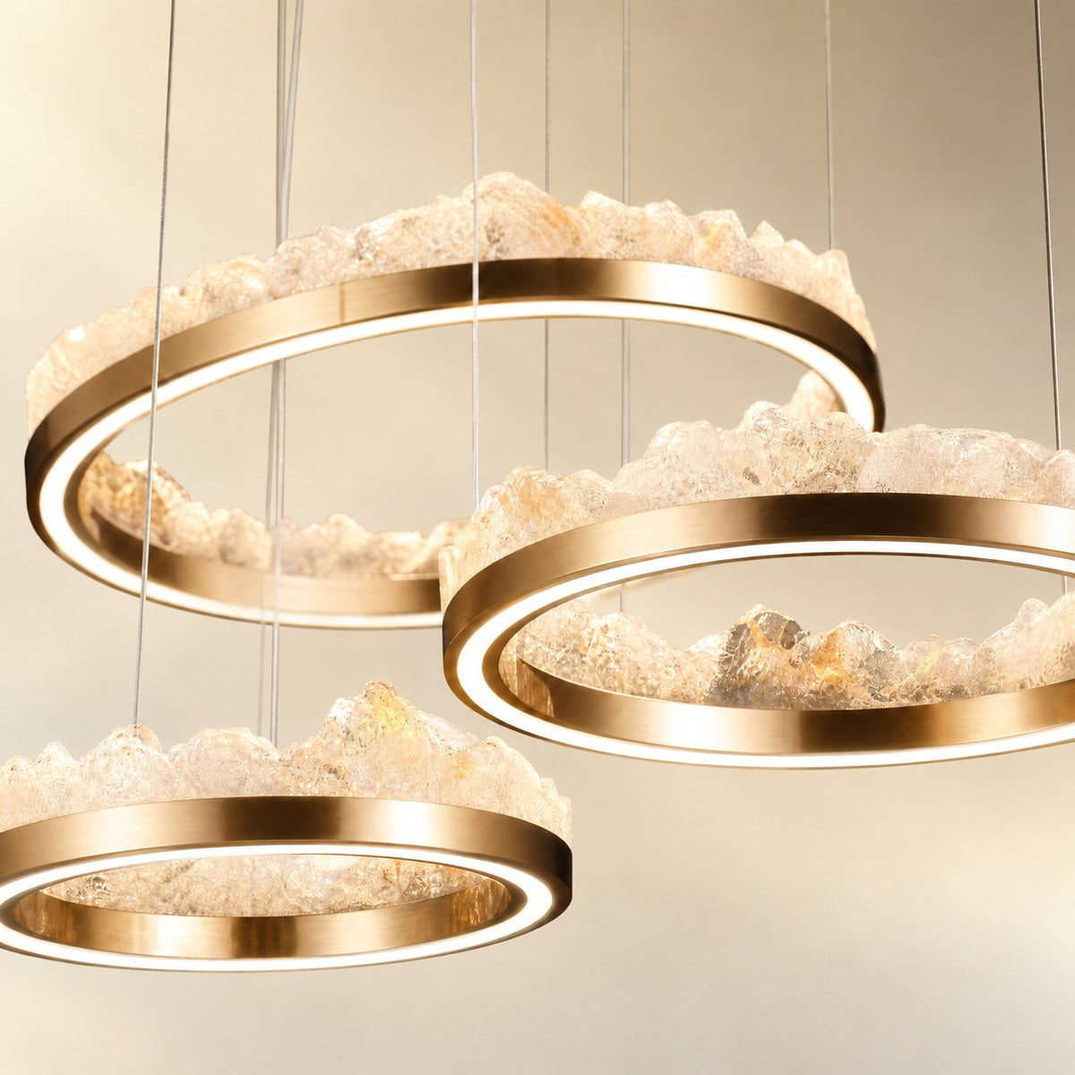 Vast Realm Modern Multi-Tier Cluster Chandelier