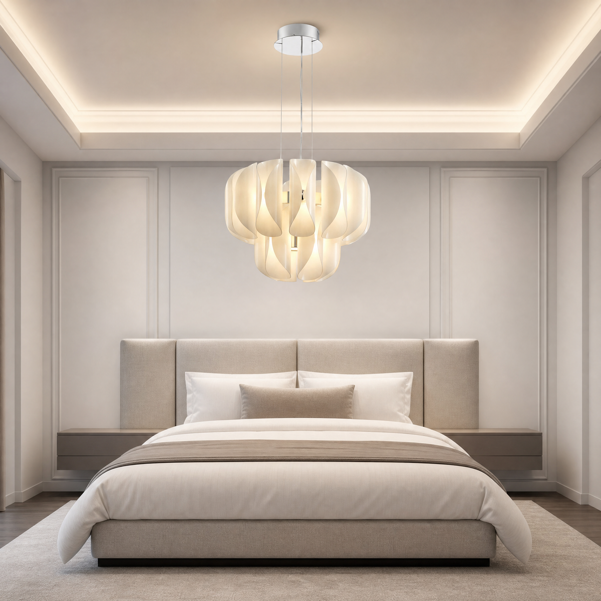 Ilyia Modern Chrome Chandelier 24"