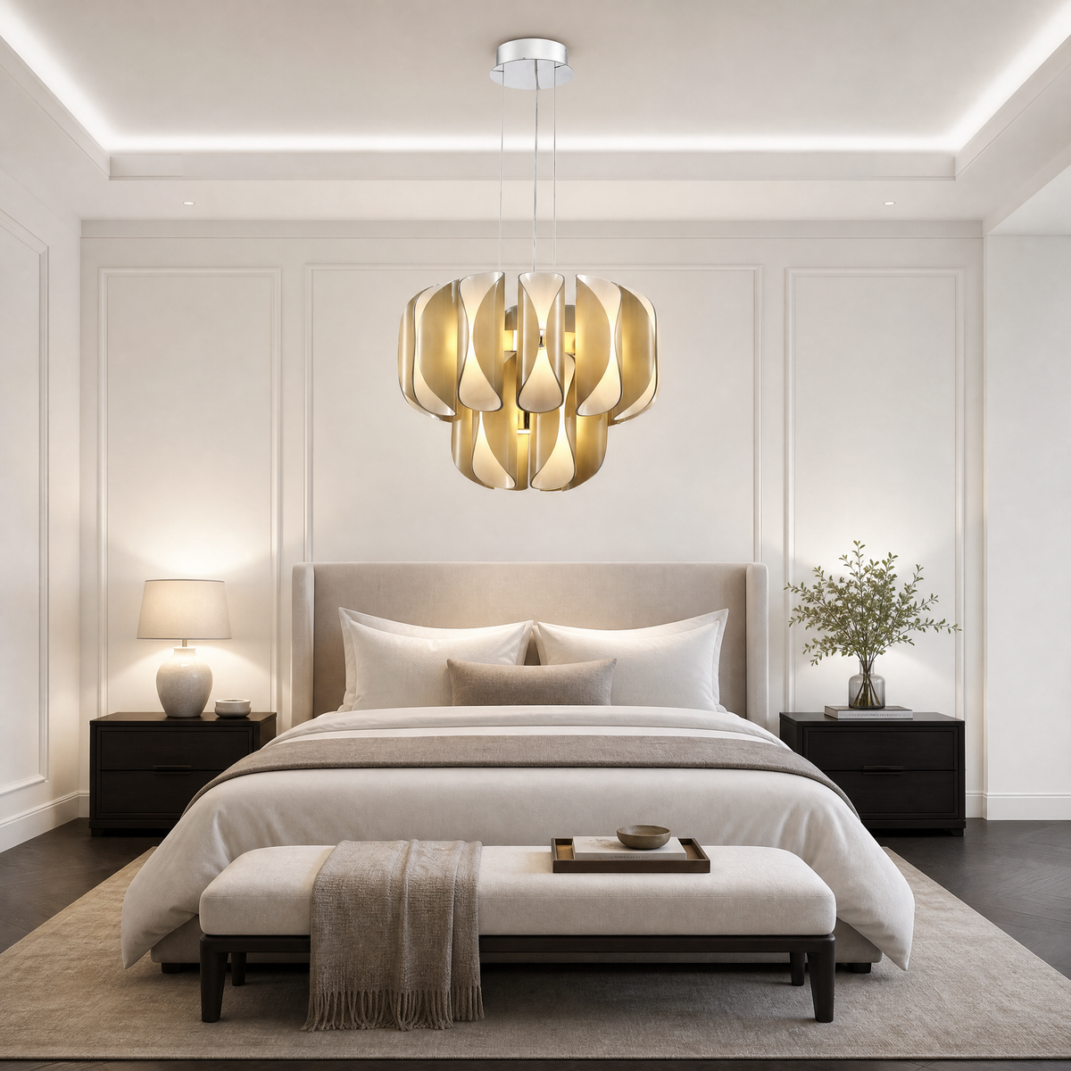 Ilyia Modern Chrome Chandelier 24"