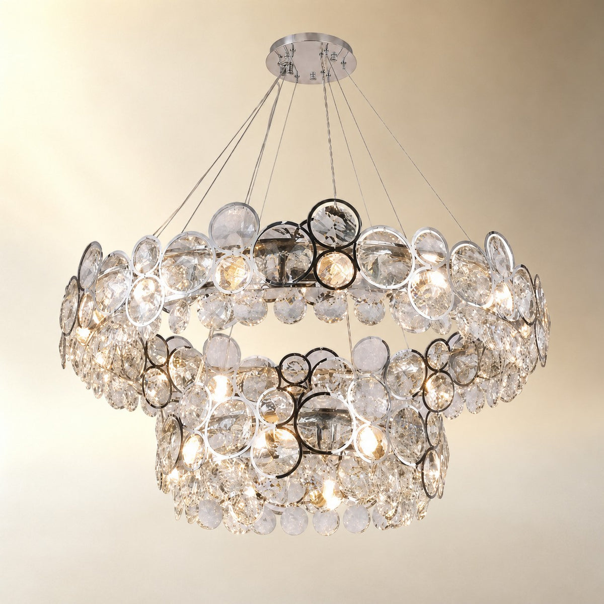 Velo Crystal Crown Chandelier