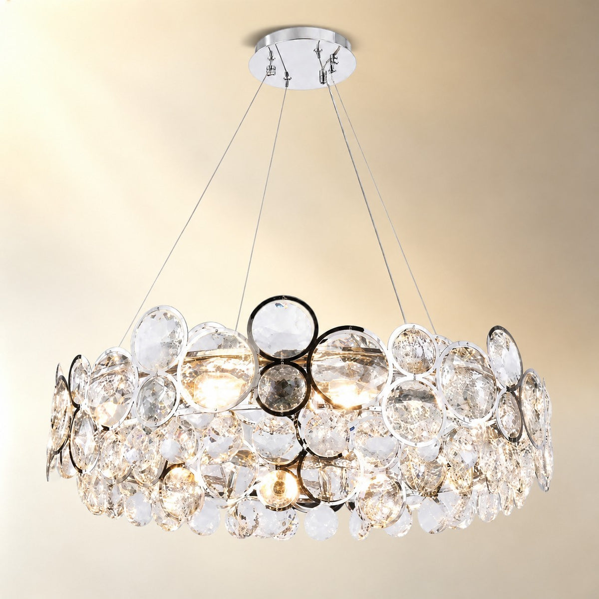 Velo Crystal Globe Chandelier