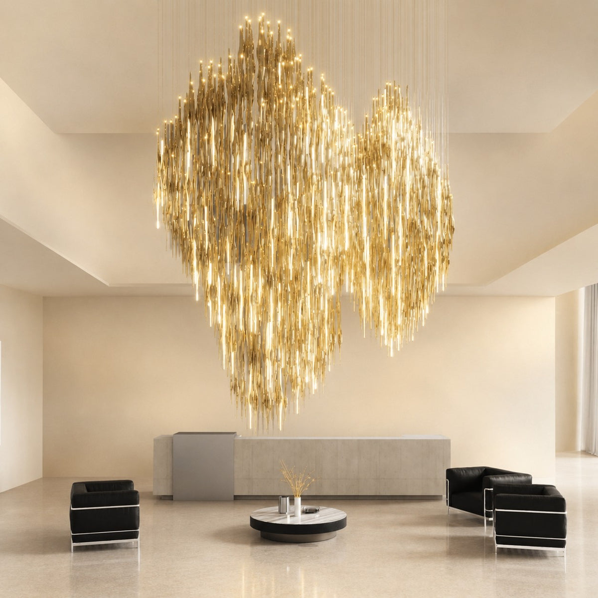 Vitara Glass Drop Chandelier