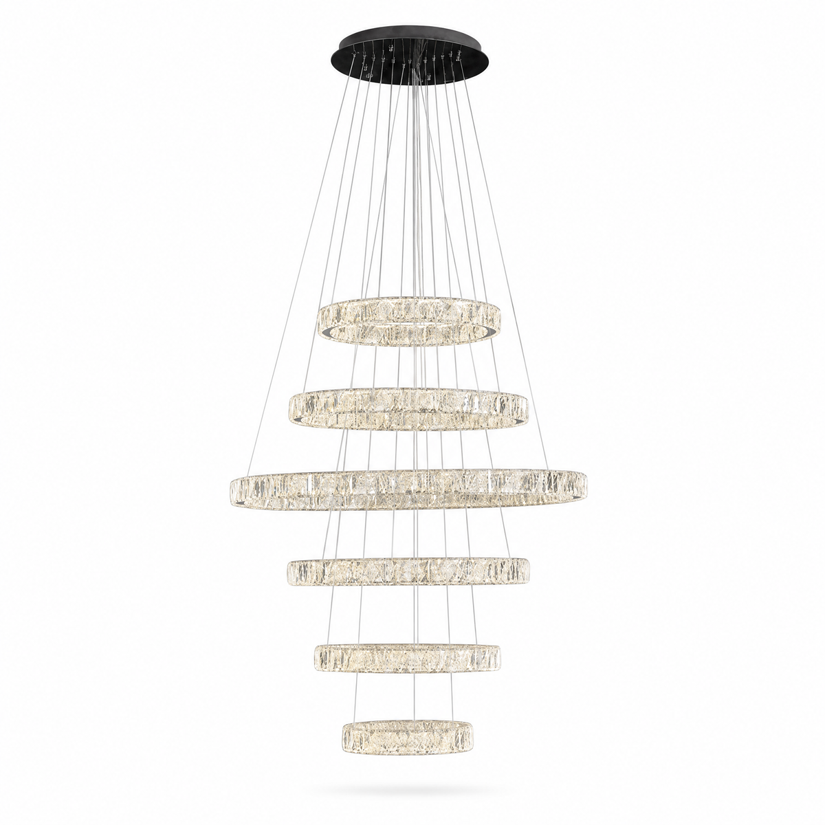 Vortice Crystal Trio Chandelier
